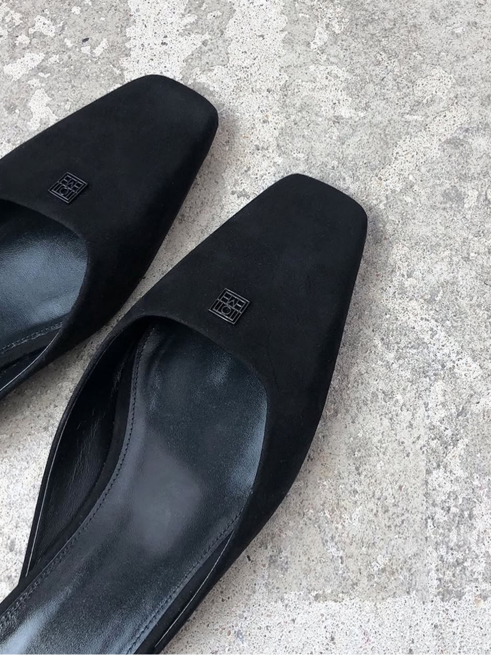Black Suede Women’s Slip-On Flats - Unbranded